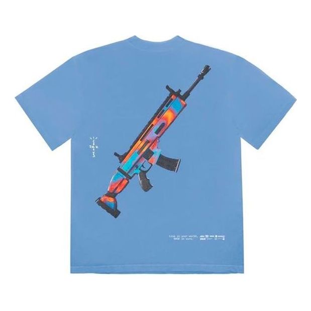 T-paita Cactus Jack by Travis Scott Travis Scott The Scotts Astro Goosebumps T-Shirt Sininen | TC-298, 0