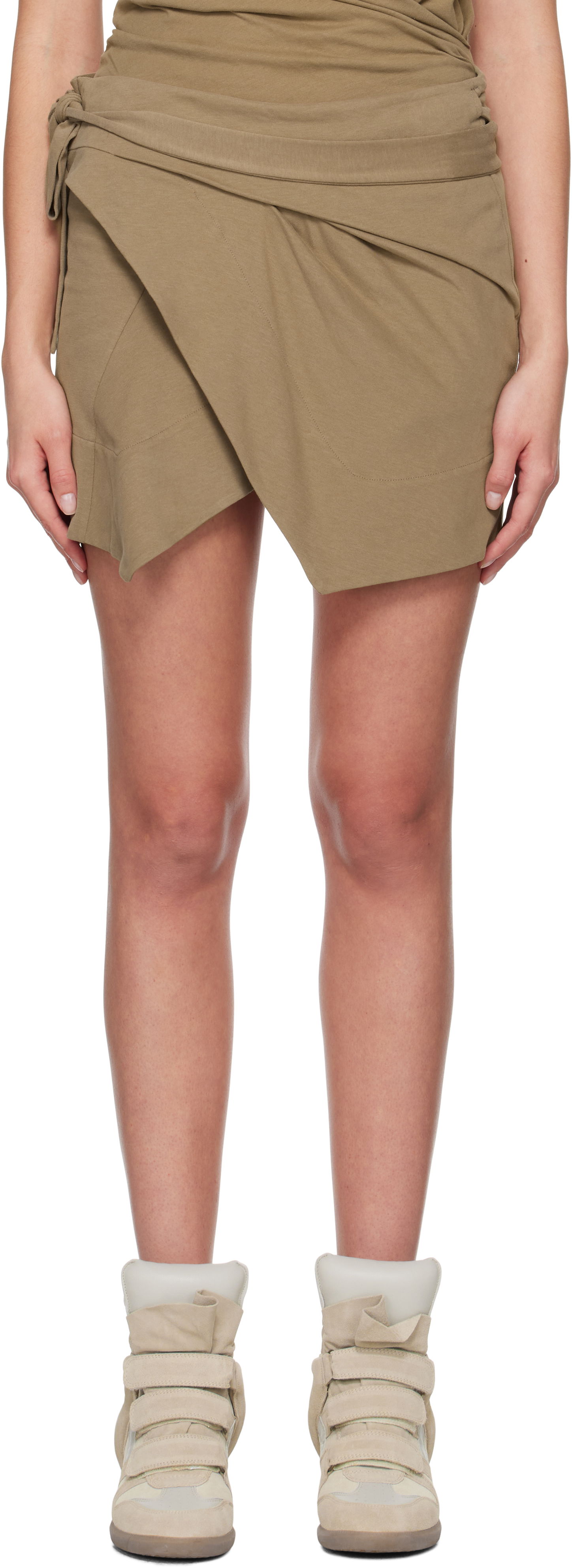 Hame ISABEL MARANT Wrap Design Mini Skirt Vihreä | 25PJU0198FD-A1N41I, 0