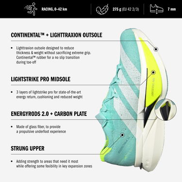 Tennarit ja kengät adidas Performance Adizero Prime X 3 Strung AMG Musta | kj6946, 5