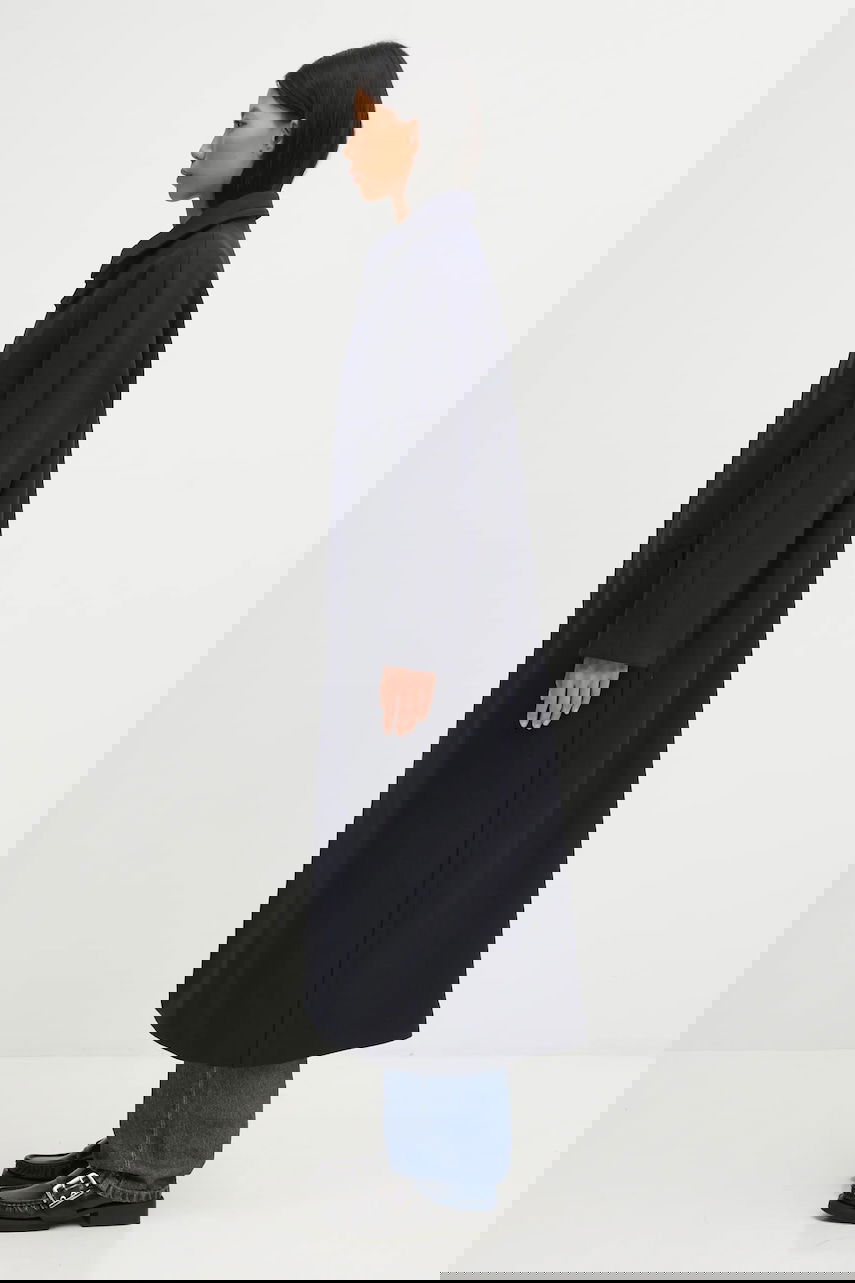 Takit A.P.C. Long Wool Blend Coat Gaia Tummansininen | WVBEB.F01533, 1