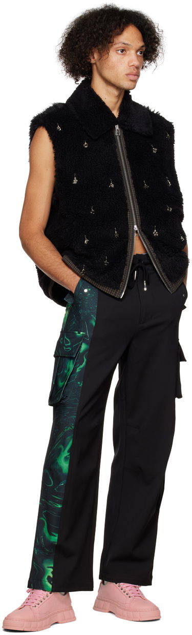 Liivi Feng Chen Wang Feng Chen Wang Embellished Faux-Fur Vest Musta | FUF14VS03B, 3