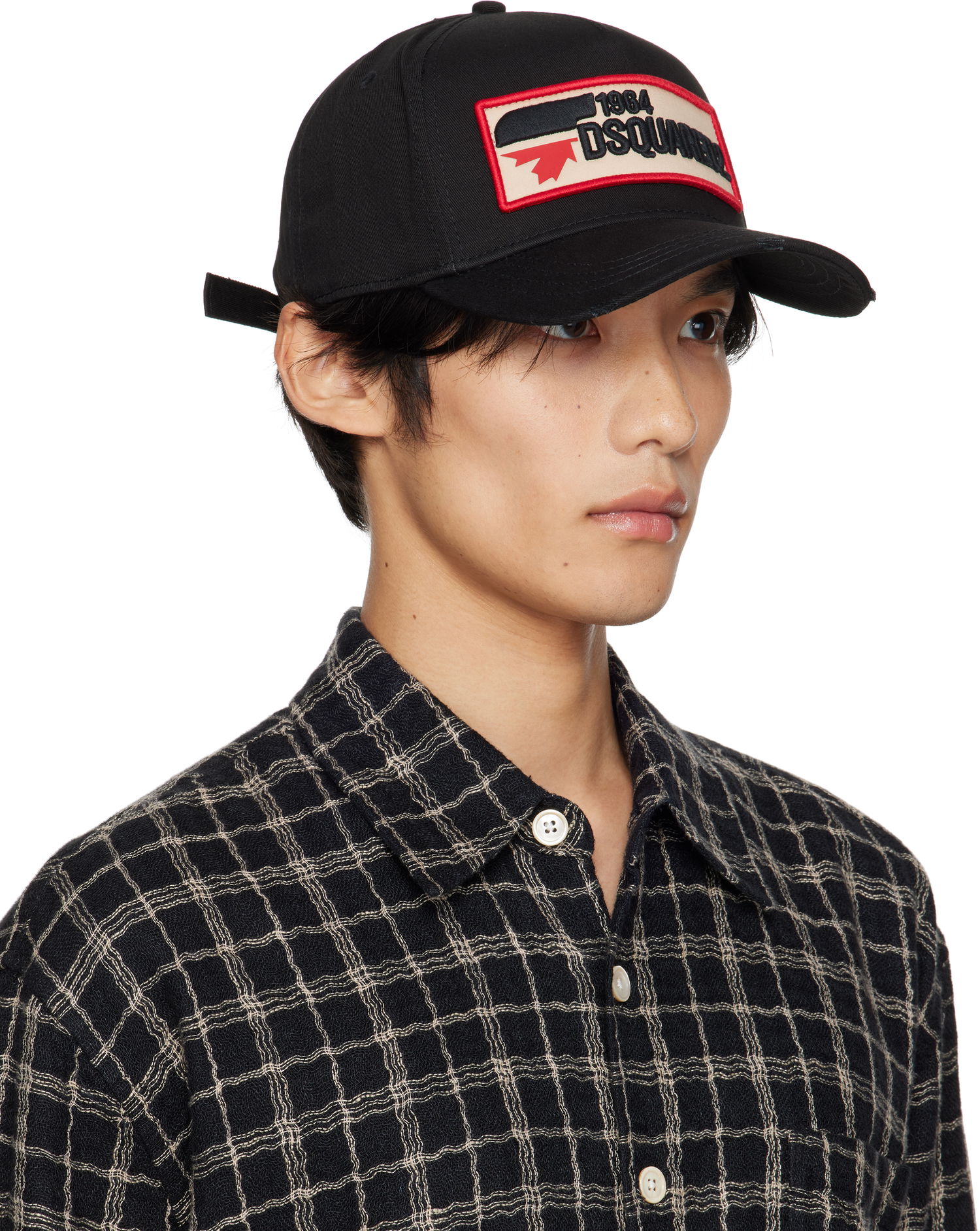 Korkki DSQUARED2 Dsquared2 Logo Patch Baseball Cap Musta | BCM0563_05C00001_2124, 1