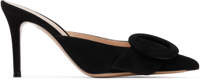 Tennarit ja kengät Gianvito Rossi Portofino 85 Suede Mules Musta | G95451-85RIC-CAM