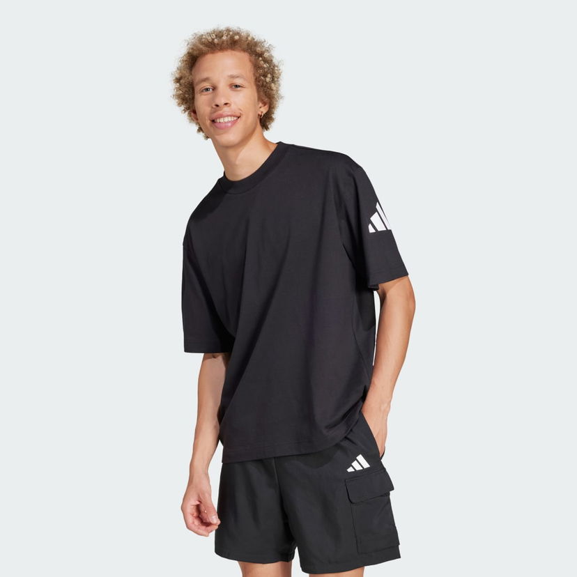 T-paita adidas Performance Loose Fit Logo T-Shirt Musta | JF3615