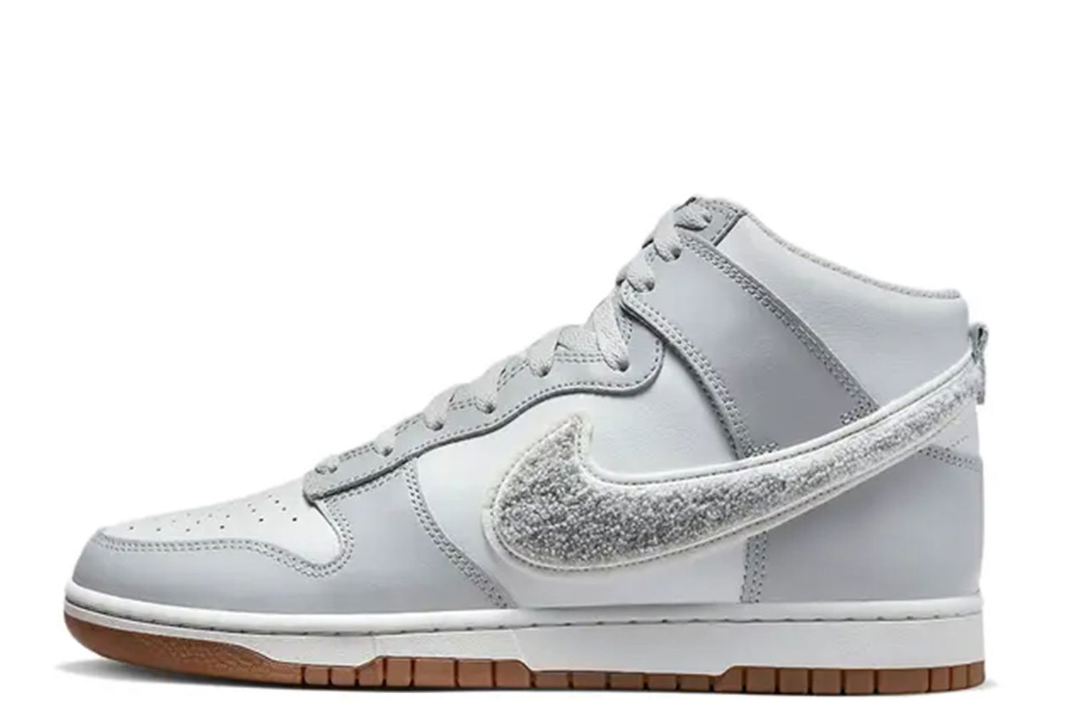 Tennarit ja kengät Nike Dunk High University Chenille Swoosh "Light Smoke Grey" Harmaa | DR8805-003, 1
