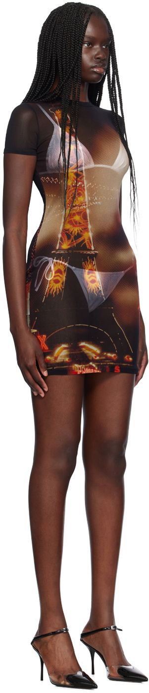 Mekko Jean Paul Gaultier Jean Paul Gaultier 'The Pigalle' Mesh Minidress Monivärinen | 24/30-F-RO248-T552-00301550, 1
