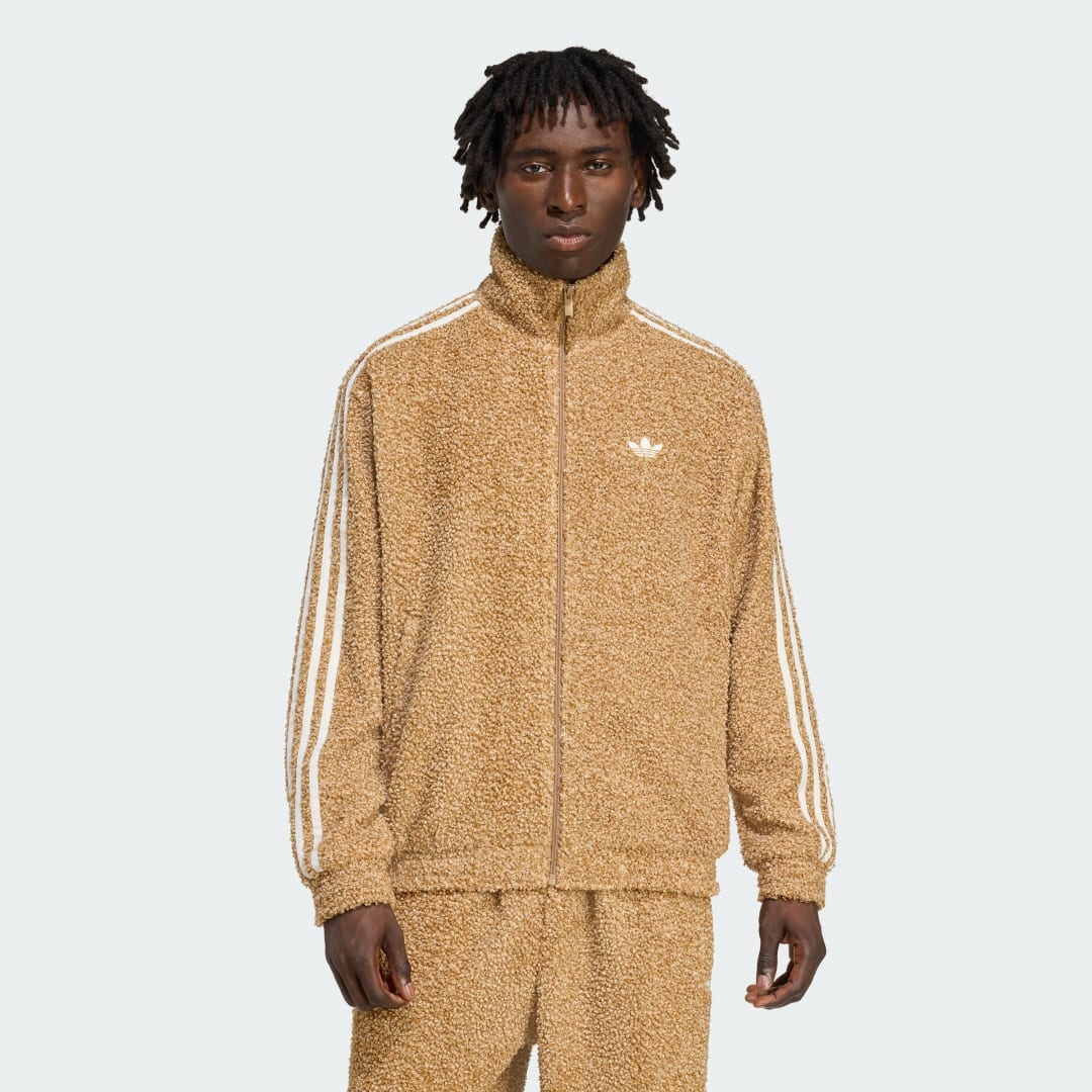 Verryttelypuku adidas Performance Firebird Boucle Track Top Ruskea | KS5274, 0