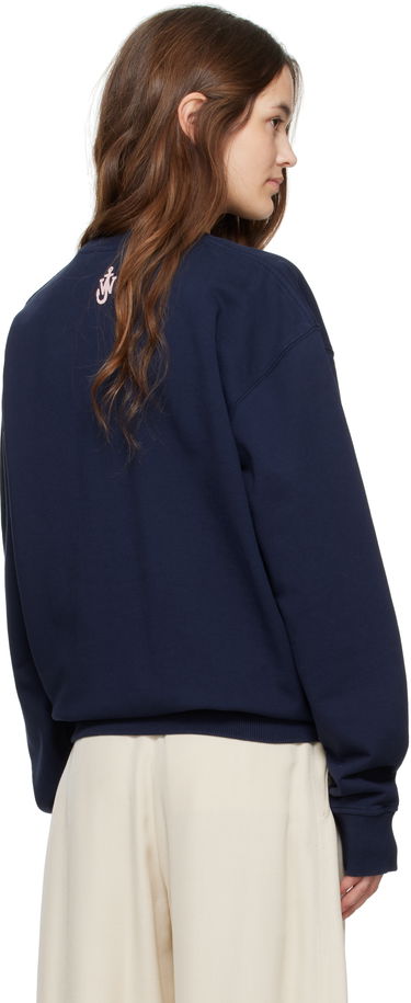 Huppari JW Anderson JW Anderson 'Real Sleep' Sweatshirt Tummansininen | JW0230-PG1632, 2