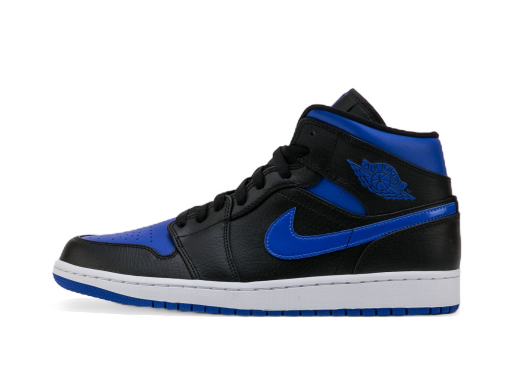 Rajoitettu erä Jordan Air Jordan 1 Mid "Black Hyper Royal" Sininen | 554724-068