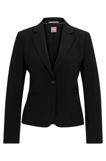 Takki BOSS Regular-Fit Virgin Wool Blazer Musta | 50490020