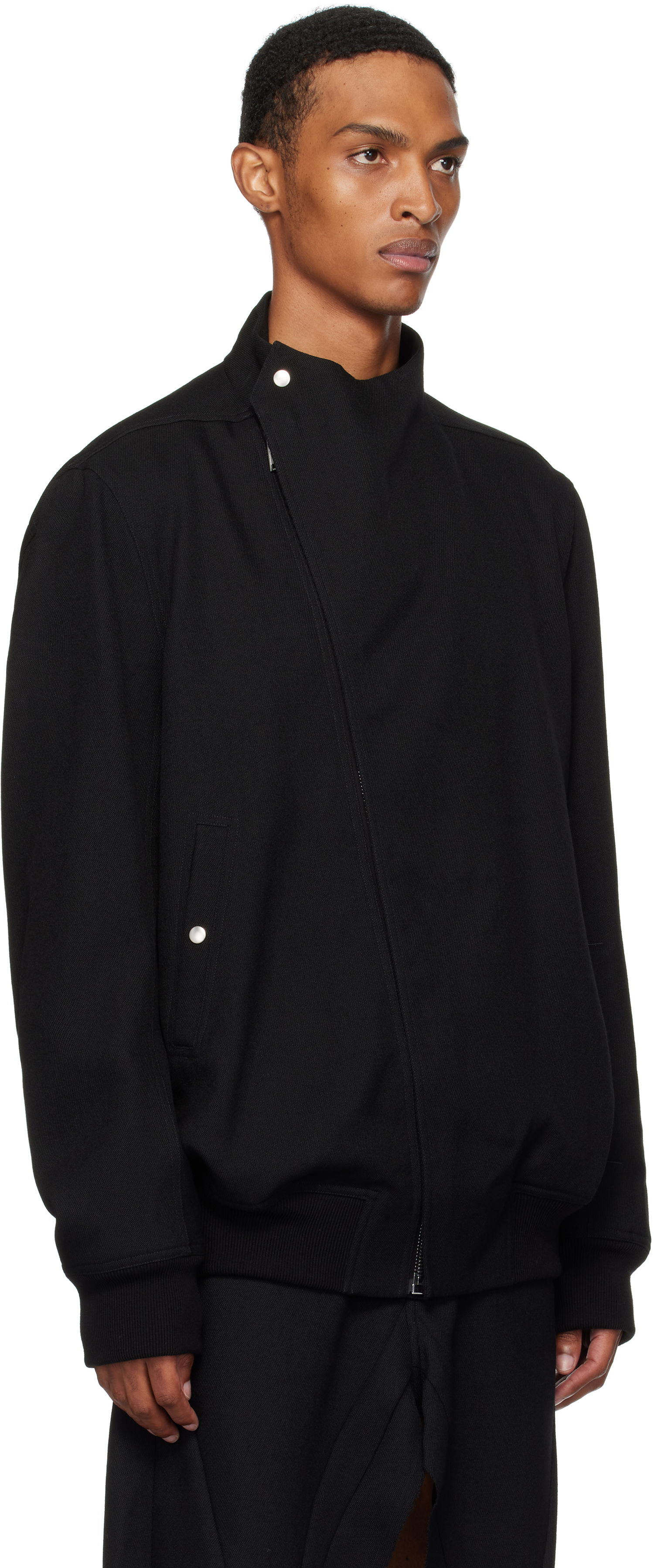Takki Rick Owens Rick Owens Concordians Flight Jacket Musta | RU02E1760 WD, 1