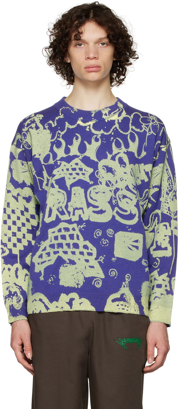 Villapaita PACCBET Rassvet Blue Spray Sweater Tummansininen | 2 BLUE