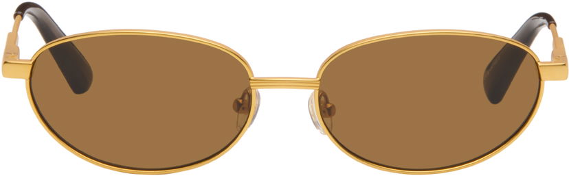 Aurinkolasit Jacquemus Jacquemus 'The Alba' Sunglasses Ruskea | JAC120C1SUN