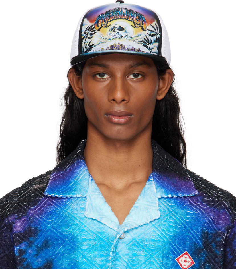 Korkki Casablanca Casablanca 'La Prémonition' Trucker Cap Valkoinen | AS25-HAT-014-01