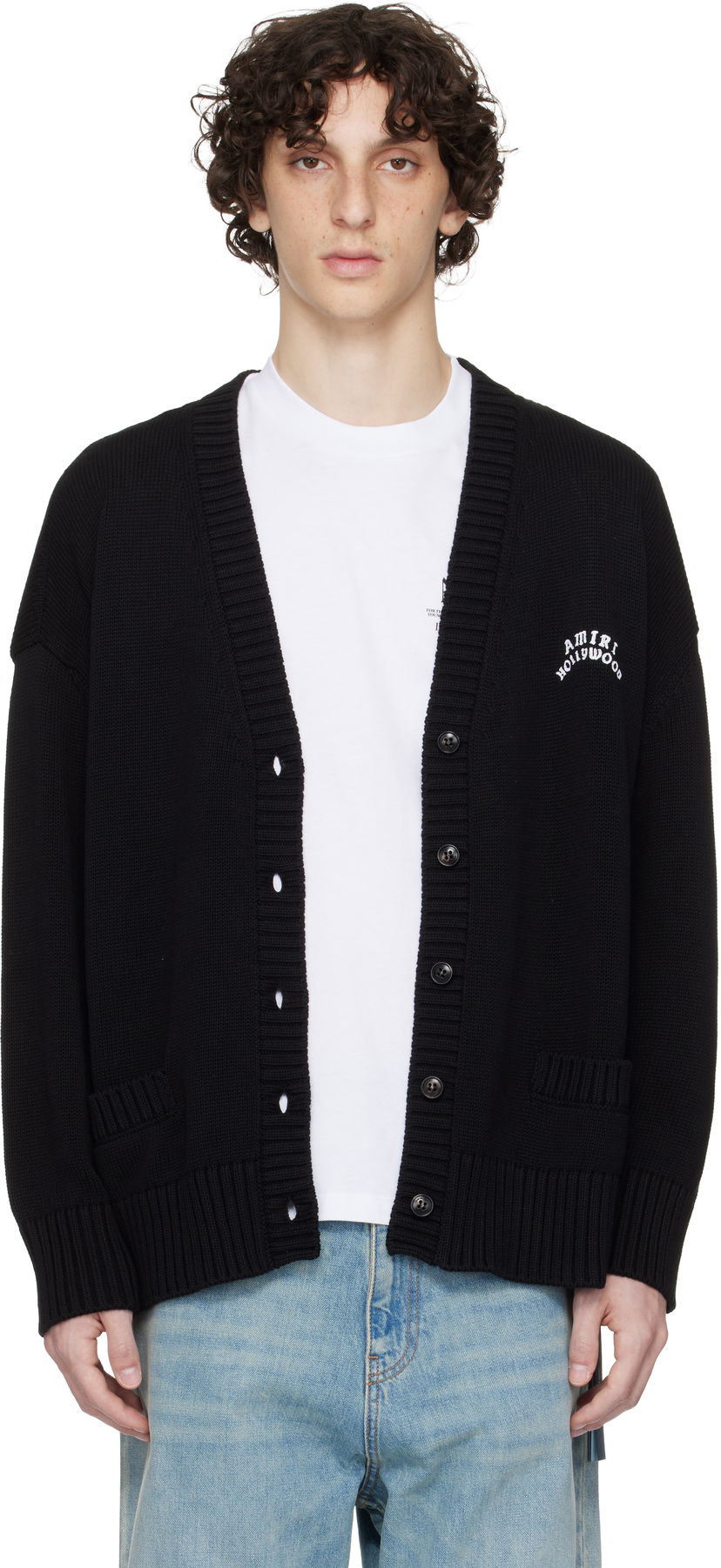 Villapaita AMIRI AMIRI Hollywood Cardigan Musta | AWKNCD1027
