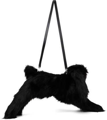 Olkalaukku Simone Rocha Simone Rocha Faux Fur Hare Crossbody Bag Musta | BAG197B 0815, 1