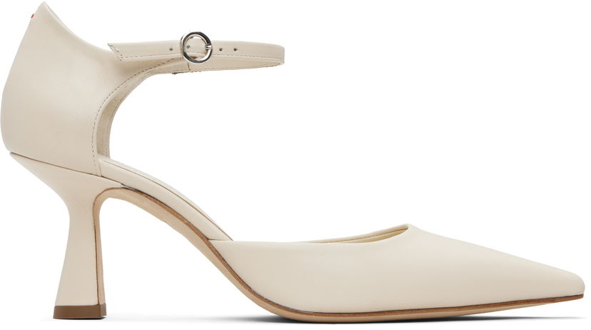 Vaatteet Aeyde Aeyde Salvi Ankle Strap Heels Valkoinen | A11-PU-VDHP75ST167-SS25-100-007