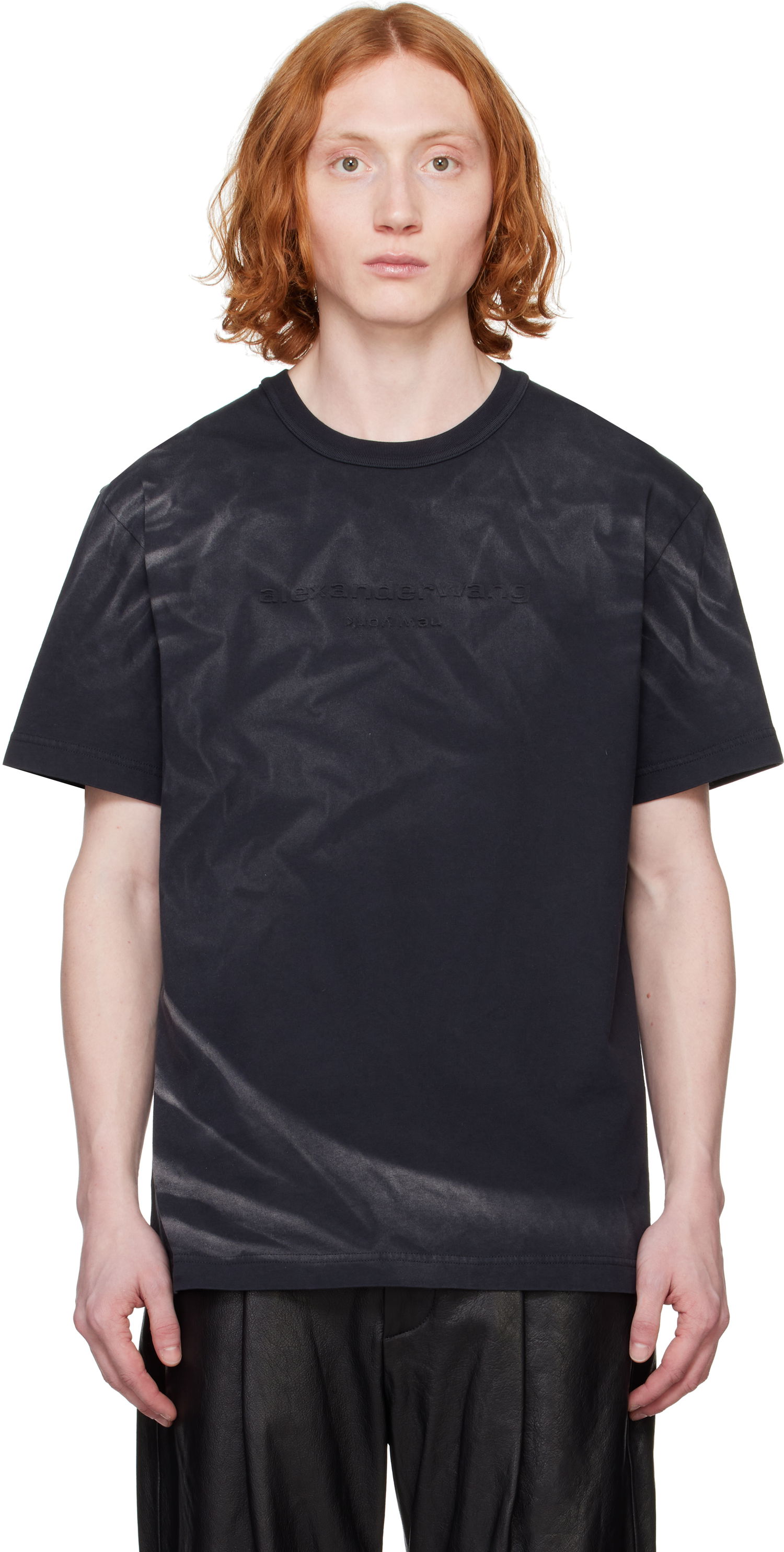 T-paita Alexander Wang Alexander Wang Logo T-Shirt Musta | UCC1251781, 0