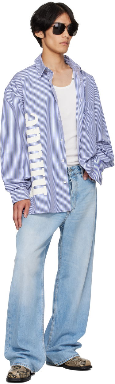 Paita Rhude Rhude Side Logo Long Sleeve Shirt Sininen | RHPF25SR10012, 3