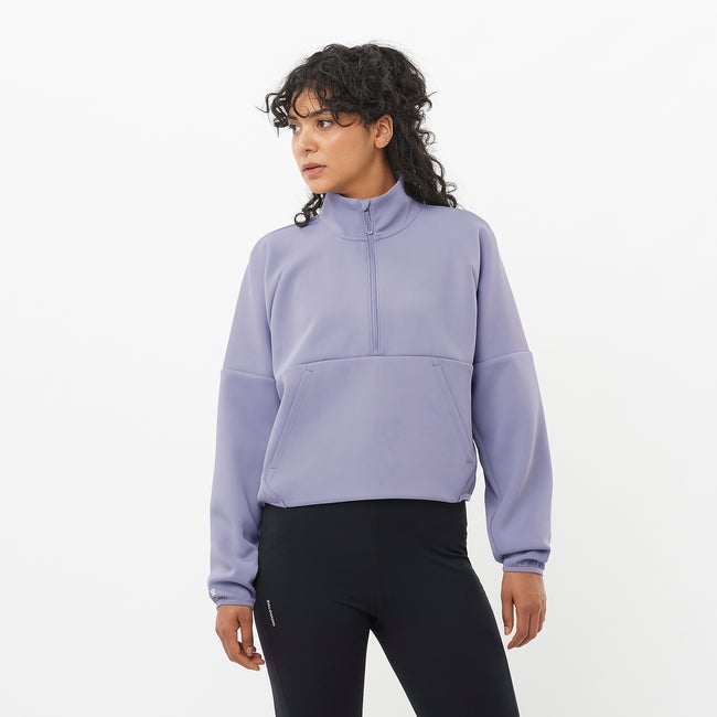 Villapaita Salomon Shakeout Half Zip Pullover Violetti | LC2418100