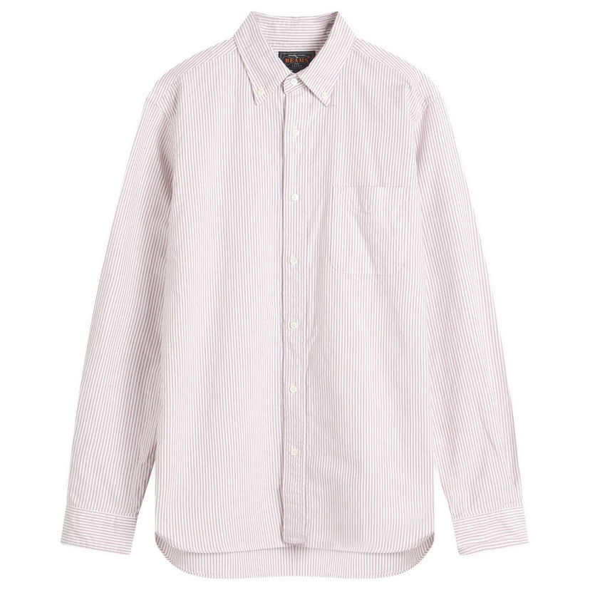 Paita BEAMS Beams Plus Button Down Candy Stripe Shirt, Size Small Violetti | 3811-0012-139-39