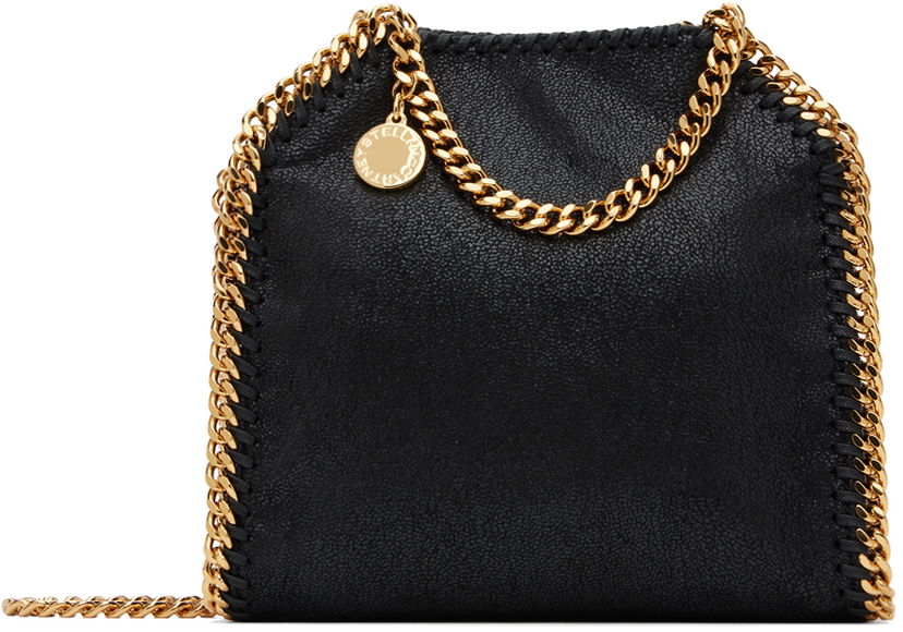 Käsilaukku Stella McCartney Falabella Tiny Chain Shoulder Bag Musta | 391698W9355