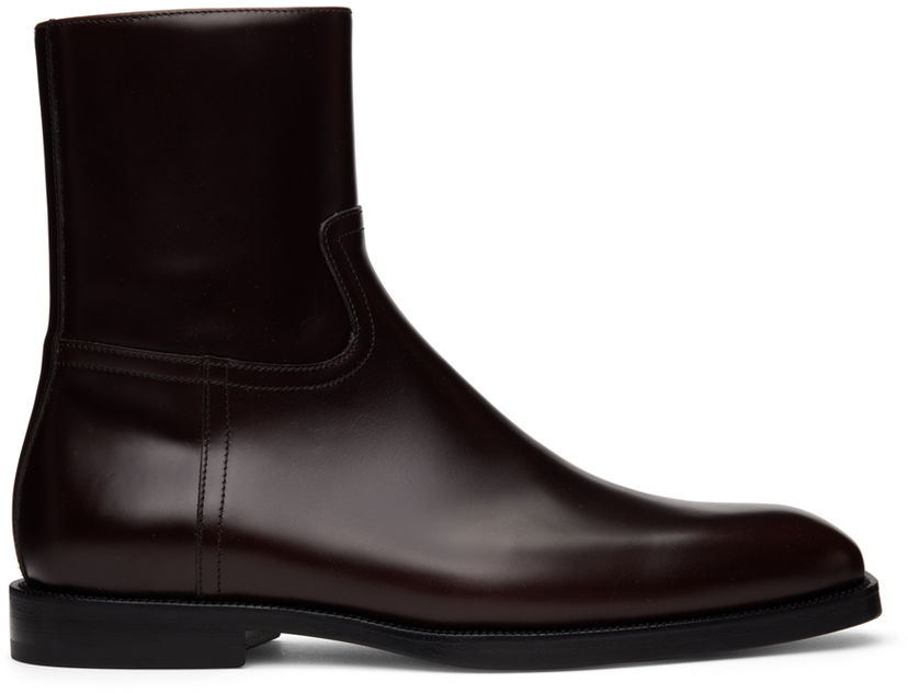 Tennarit ja kengät Dries Van Noten Dries Van Noten Leather Boots Burgundia | MW222-165-101