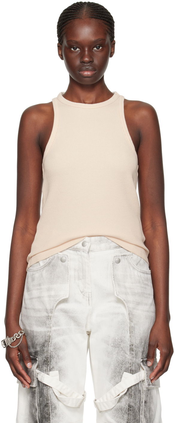 Tankkitoppi Acne Studios Patch Tank Top Beige | CL0264-