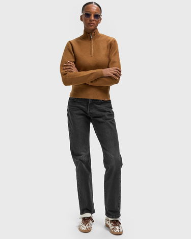 Villapaita Dickies RUSTON Quarter-Zip Sweater Ruskea | DK0A87P10BD1, 2