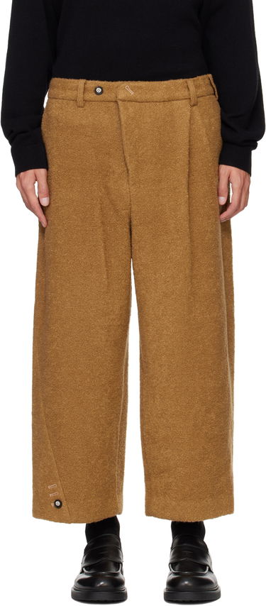 Housut ADER ERROR Brown Wool Wide Leg Trousers Ruskea | BN01FWSA0207CM, 0