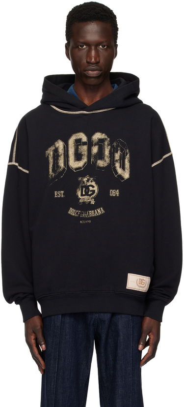 Huppari Dolce & Gabbana Oversize Hoodie Musta | G9AJATG7NQC, 0