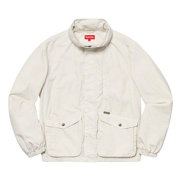 Tuulitakki Supreme Highland Zipper Jacket Beige | SUP-SS19-968
