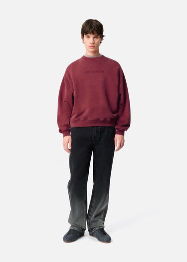 Huppari AXEL ARIGATO Distort Washed Sweatshirt Burgundia | A3122005, 4