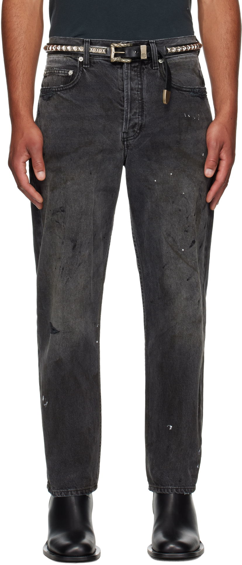 Jeans Enfants Riches Déprimés Enfants Riches Déprimés Baggy Jeans Musta | 050-405