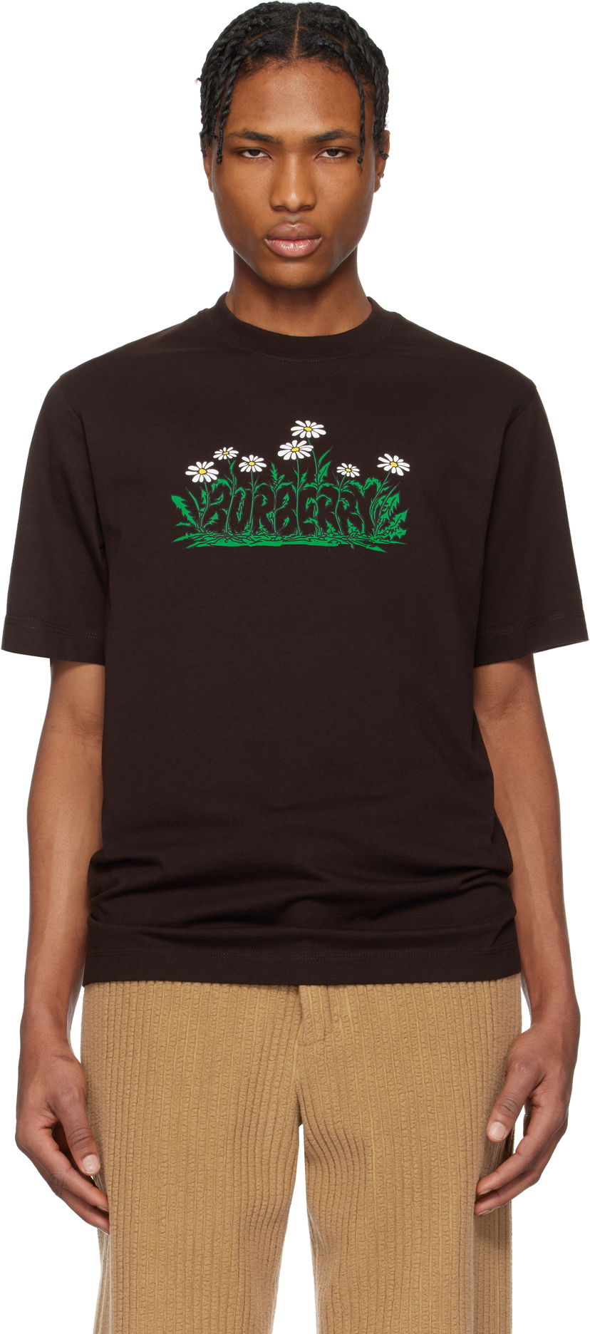 T-paita Burberry Daisy Logo Graphic T-Shirt Ruskea | 8102436