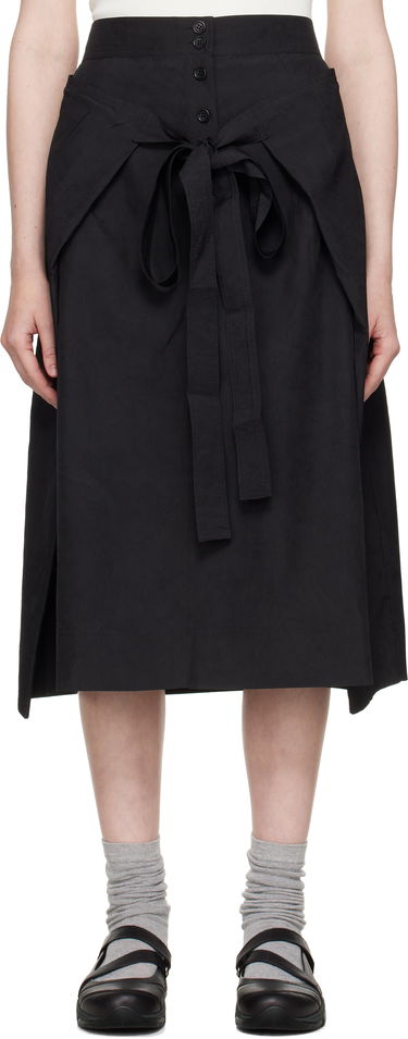 Hame YMC YMC George Midi Wrap Skirt Musta | Q3YAA, 0