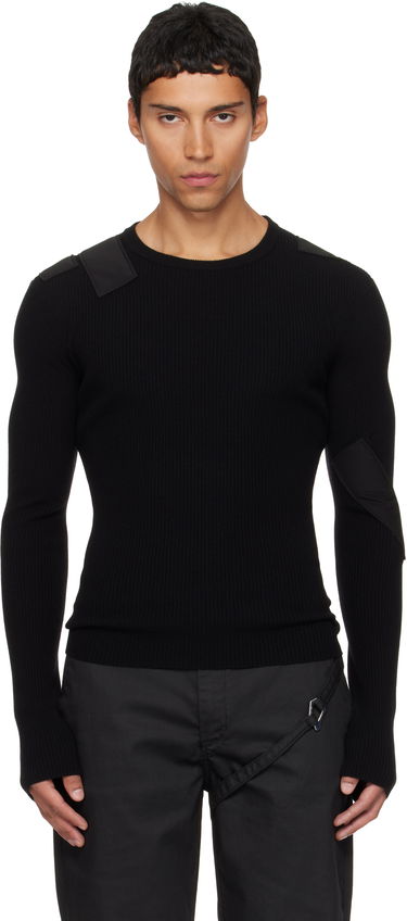 Villapaita HELIOT EMIL HELIOT EMIL Glare Knit Sweater Musta | AW25_M_07_080_BLK01, 0