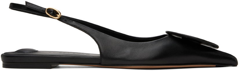 Mekko Jacquemus Jacquemus Les Classiques 'Les Slingbacks Duelo Plates' Slingback Ballerina Flats Musta | 24E241FO077-3073