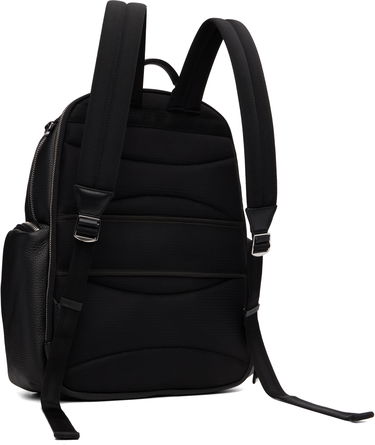 Reppu BOSS BOSS Leather Backpack with Zipped Side Pockets Musta | 50552436, 2