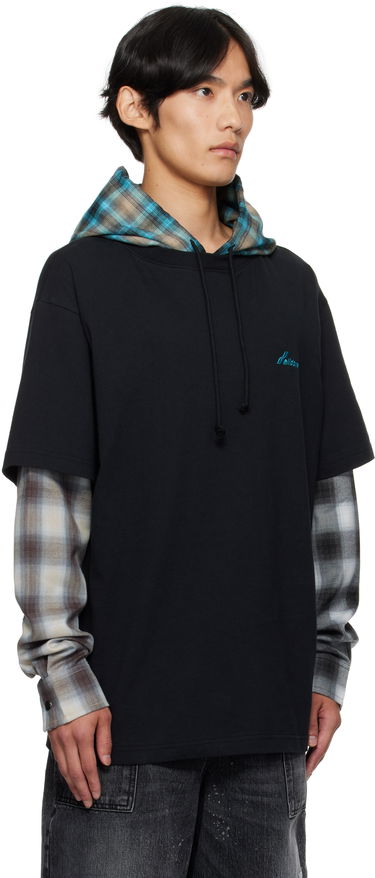 T-paita We11done We11done Checkered Layered T-Shirt Musta | WD-TT2-25-783-U-BK, 1