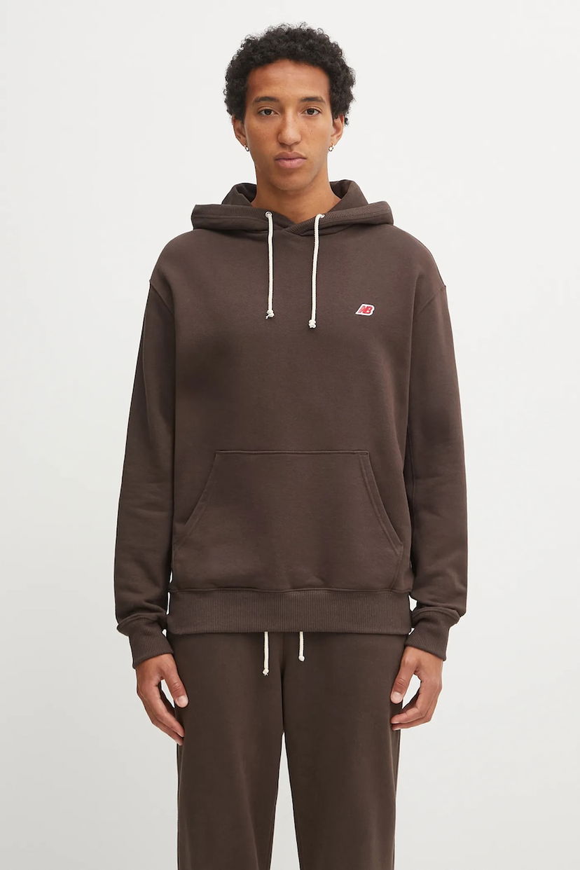 Huppari New Balance MADE IN USA Core Hoodie Ruskea | MT43546RHE