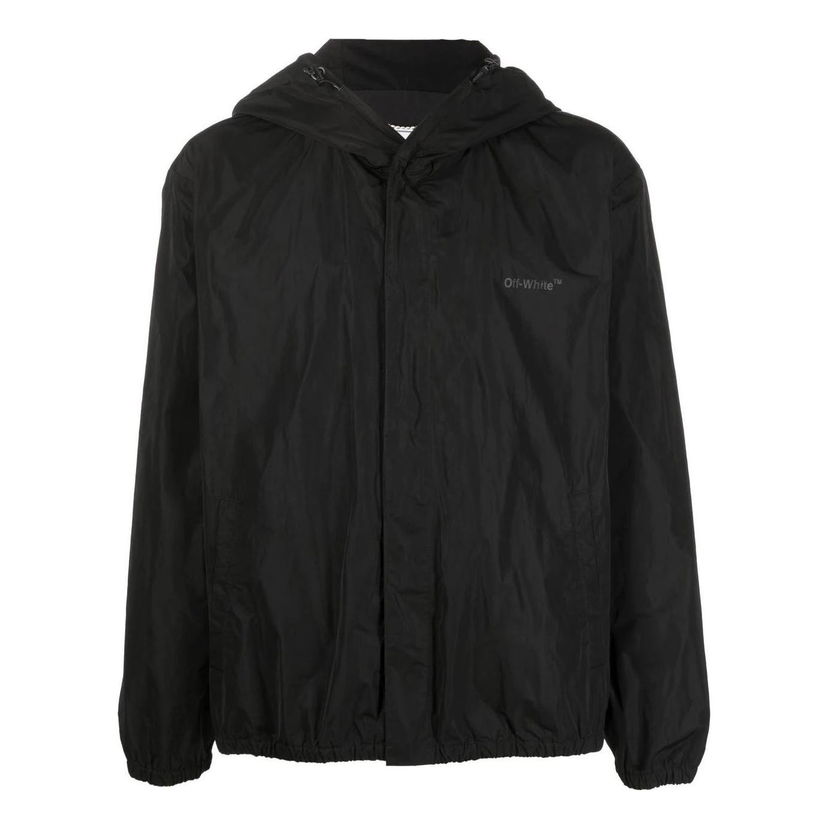 Tuulitakki Off-White Off-White FW22 Classic Logo Hooded Jacket Musta | OMEB035C99FAB0011010
