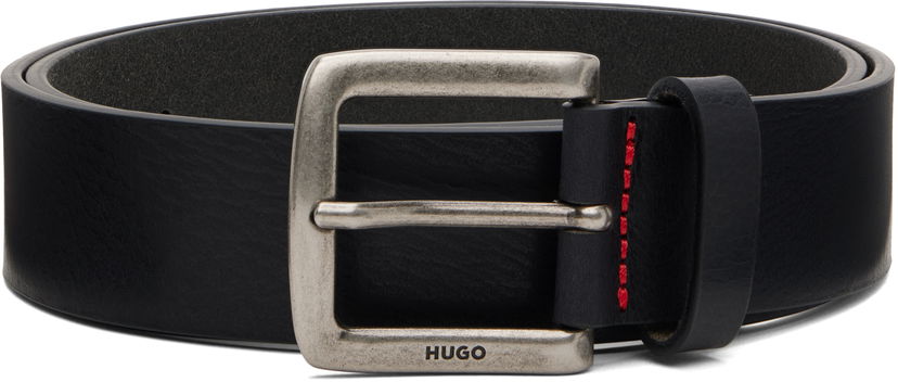 Vyöt BOSS HUGO Vegetable-Tanned Belt Musta | 50553776