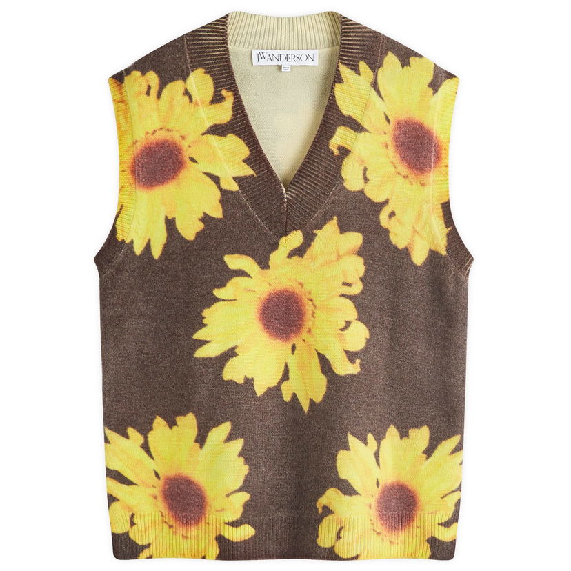 Villapaita JW Anderson Printed Vest Ruskea | KW1305-YN0008-685