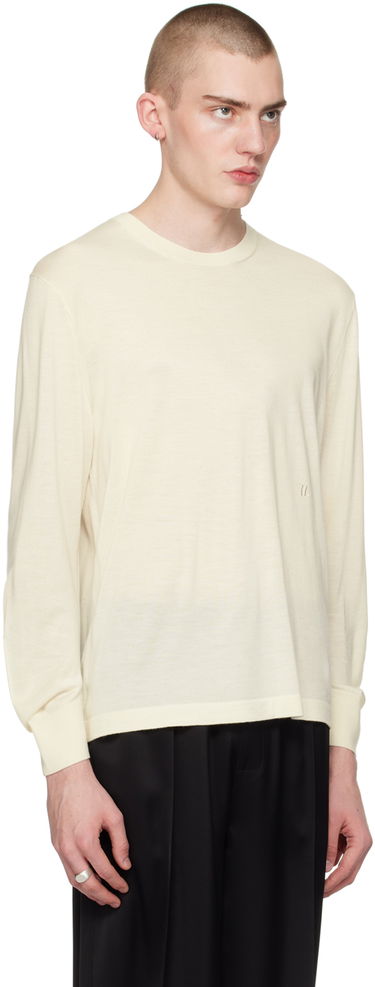 Villapaita Helmut Lang Curved Sleeve Sweater Beige | O01HM703, 1