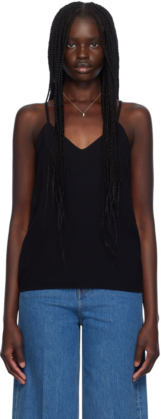 Tankkitoppi TOTEME TOTEME V-Neck Camisole Musta | 243-WRT0334-FB0020