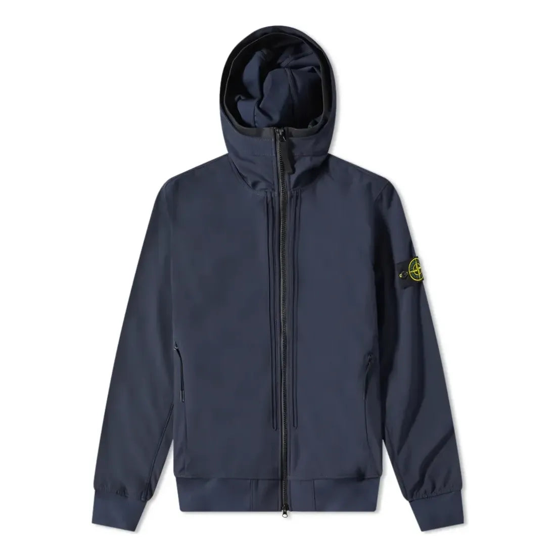 Tuulitakki Stone Island Hooded Soft Shell-R Jacket Sininen | 761540427-V0020, 0