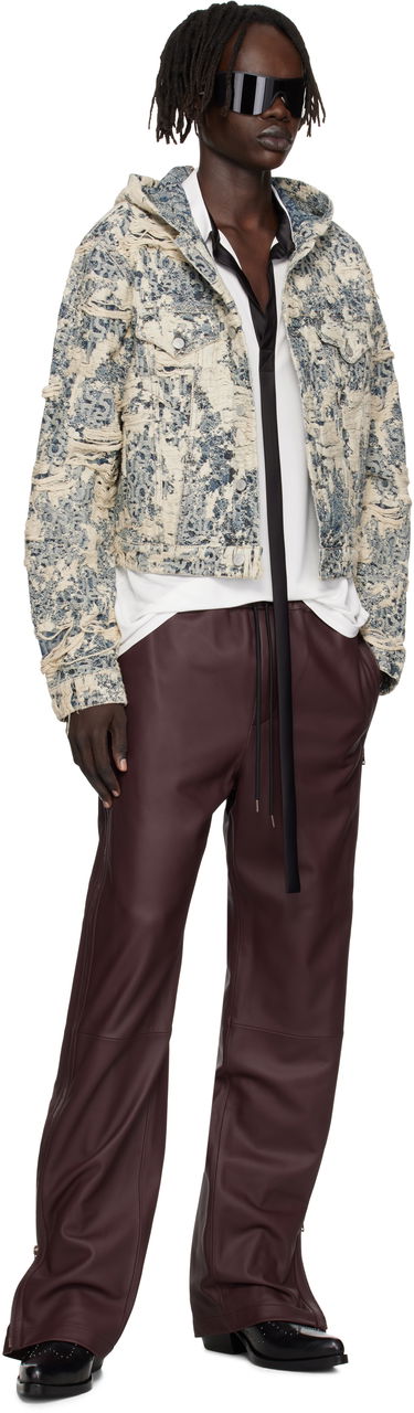 Takki Acne Studios Acne Studios Hooded Distressed Denim Jacket Sininen | C90202-, 2