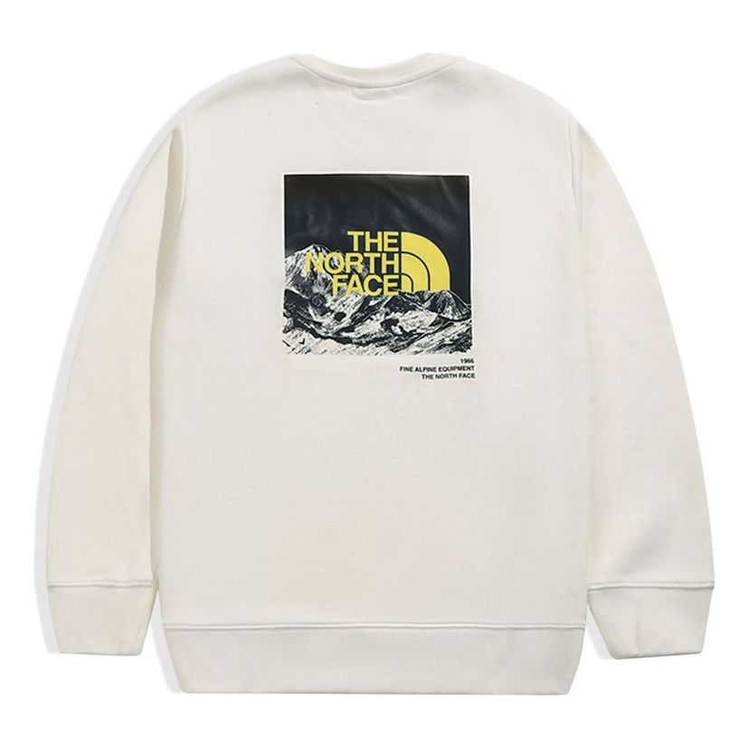 Huppari The North Face Crewneck Logo Sweater Valkoinen | NF0A5K1D-N3N