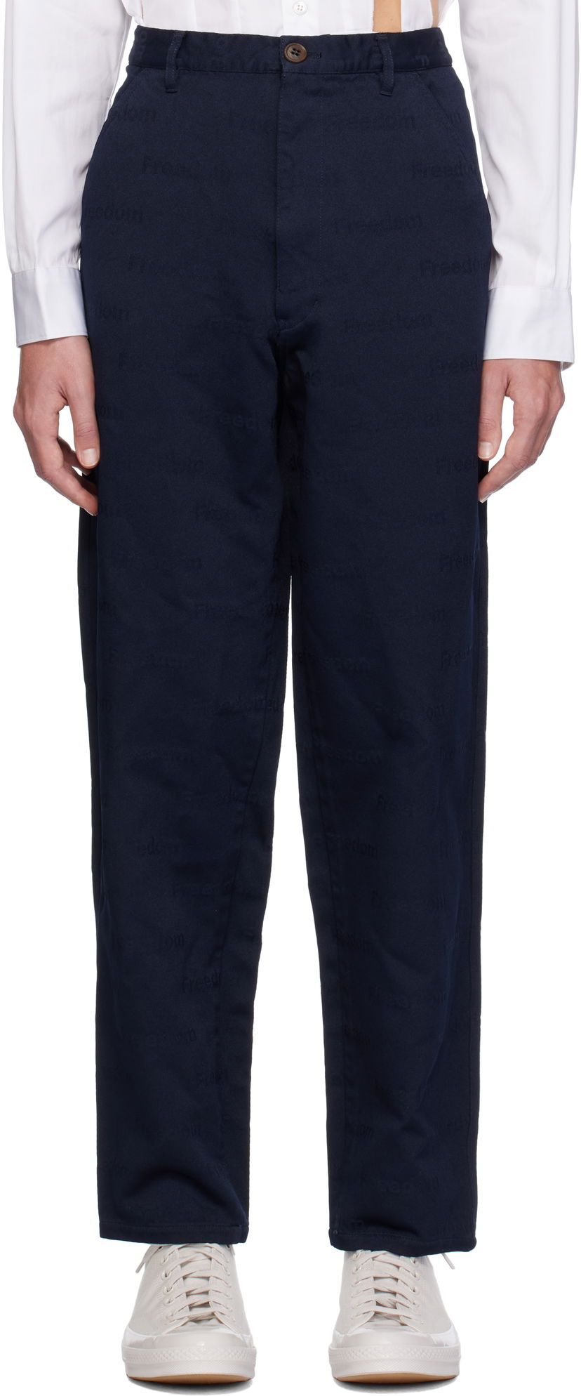 Housut Comme des Garçons Freedom Trousers Tummansininen | FN-P503-051